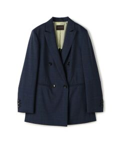 TOMORROWLAND / トゥモローランド テーラードジャケット | スクーロブルー ダブルブレストジャケット