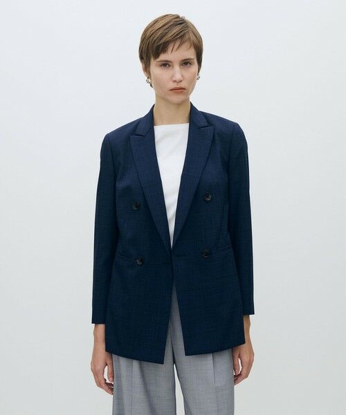 TOMORROWLAND / トゥモローランド テーラードジャケット | スクーロブルー ダブルブレストジャケット | 詳細2