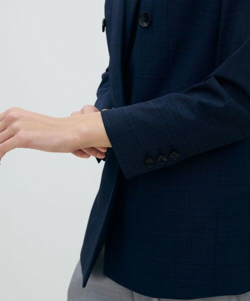TOMORROWLAND / トゥモローランド テーラードジャケット | スクーロブルー ダブルブレストジャケット | 詳細7