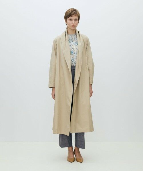 TOMORROWLAND / トゥモローランド その他アウター | スムースクロス ベルテッドガウンコート | 詳細1