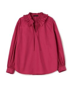 TOMORROWLAND / トゥモローランド シャツ・ブラウス | ライトモールスキン ラッフルブラウス