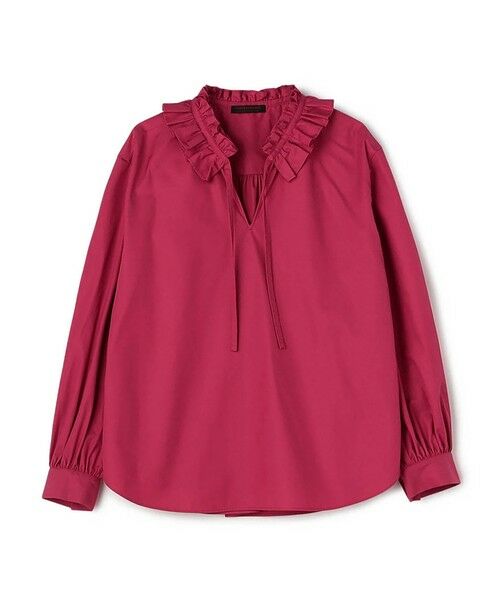 TOMORROWLAND / トゥモローランド シャツ・ブラウス | ライトモールスキン ラッフルブラウス（33 ピンク）