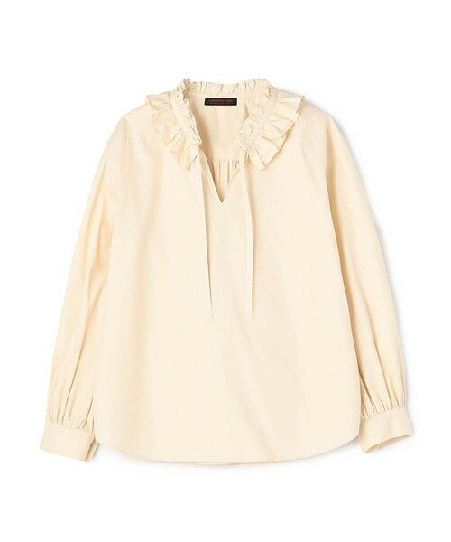 TOMORROWLAND / トゥモローランド シャツ・ブラウス | ライトモールスキン ラッフルブラウス（41 ライトベージュ）