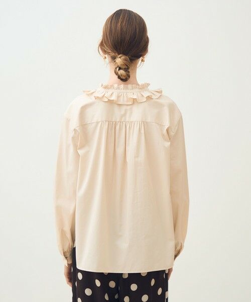 TOMORROWLAND / トゥモローランド シャツ・ブラウス | ライトモールスキン ラッフルブラウス | 詳細4