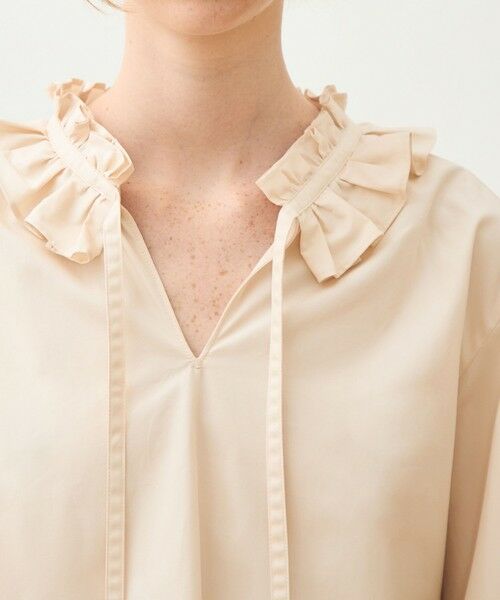 TOMORROWLAND / トゥモローランド シャツ・ブラウス | ライトモールスキン ラッフルブラウス | 詳細5