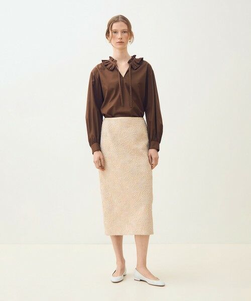 TOMORROWLAND / トゥモローランド シャツ・ブラウス | ライトモールスキン ラッフルブラウス | 詳細9