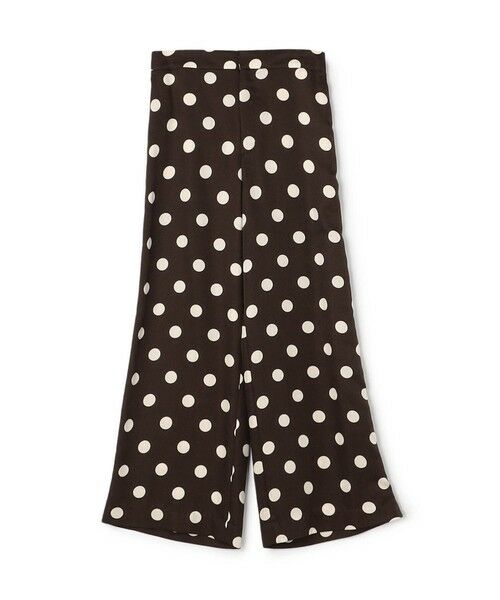 TOMORROWLAND / トゥモローランド その他パンツ | キュプラシルクドットプリント ストレートパンツ（48 ダークブラウン系）