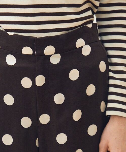 TOMORROWLAND / トゥモローランド その他パンツ | キュプラシルクドットプリント ストレートパンツ | 詳細5