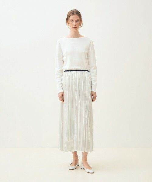 TOMORROWLAND / トゥモローランド ロング・マキシ丈スカート | 【WEB先行予約】シルバーオーガンジー スイングプリーツスカート | 詳細1