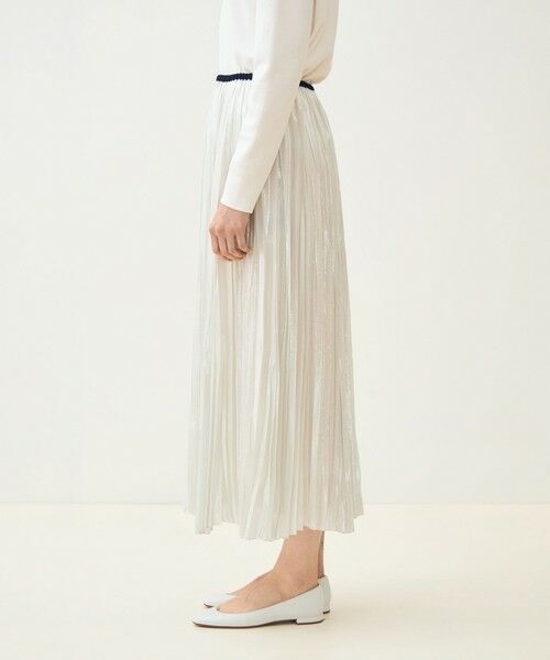 TOMORROWLAND / トゥモローランド ロング・マキシ丈スカート | 【WEB先行予約】シルバーオーガンジー スイングプリーツスカート | 詳細3