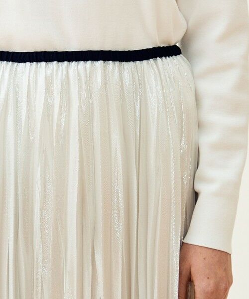 TOMORROWLAND / トゥモローランド ロング・マキシ丈スカート | 【WEB先行予約】シルバーオーガンジー スイングプリーツスカート | 詳細5