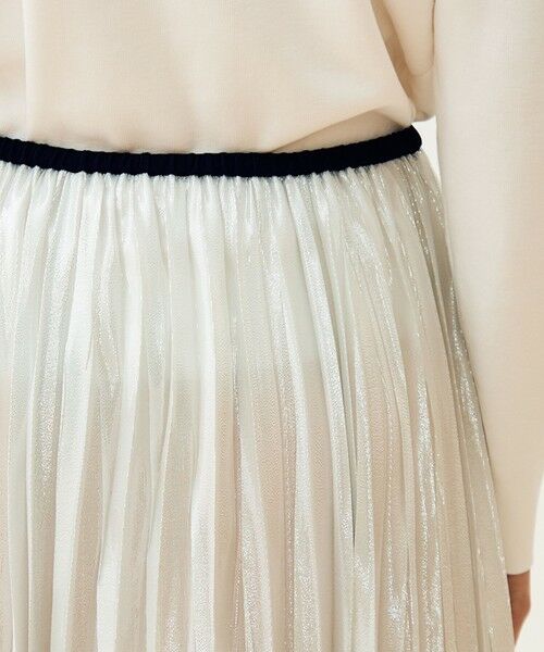TOMORROWLAND / トゥモローランド ロング・マキシ丈スカート | 【WEB先行予約】シルバーオーガンジー スイングプリーツスカート | 詳細6
