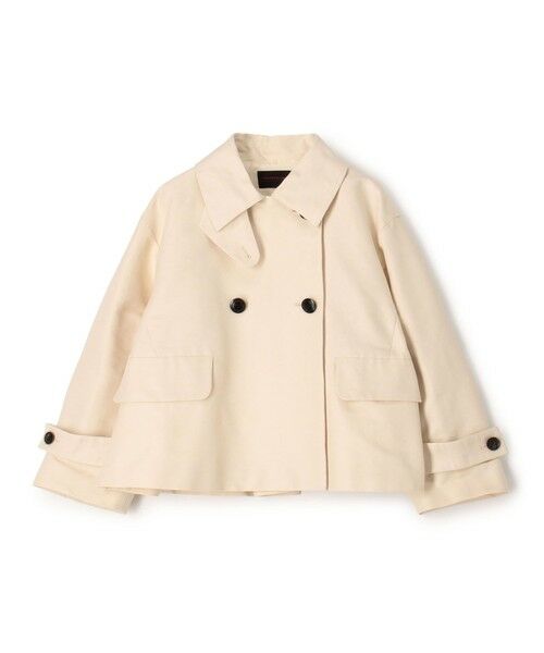 TOMORROWLAND / トゥモローランド その他アウター | コットンシルクグログラン トラペーズジャケット（41 ライトベージュ）