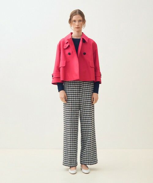 TOMORROWLAND / トゥモローランド その他アウター | コットンシルクグログラン トラペーズジャケット | 詳細1