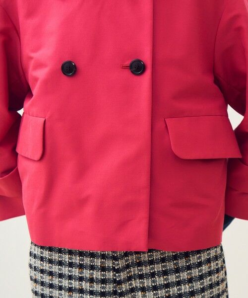 TOMORROWLAND / トゥモローランド その他アウター | コットンシルクグログラン トラペーズジャケット | 詳細10