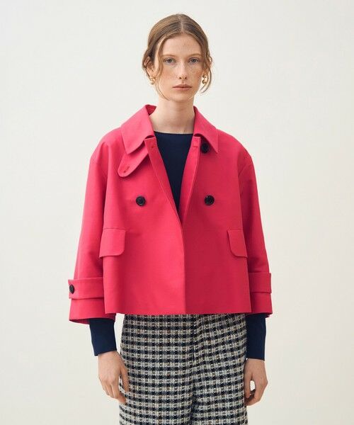 TOMORROWLAND / トゥモローランド その他アウター | コットンシルクグログラン トラペーズジャケット | 詳細2