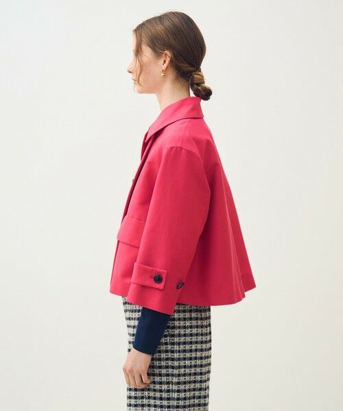 TOMORROWLAND / トゥモローランド その他アウター | コットンシルクグログラン トラペーズジャケット | 詳細3