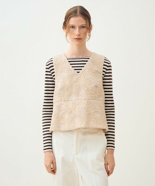 TOMORROWLAND / トゥモローランド ベスト | 【WEB先行予約】ソリアビーストレッチ フロンタブルジレ | 詳細2