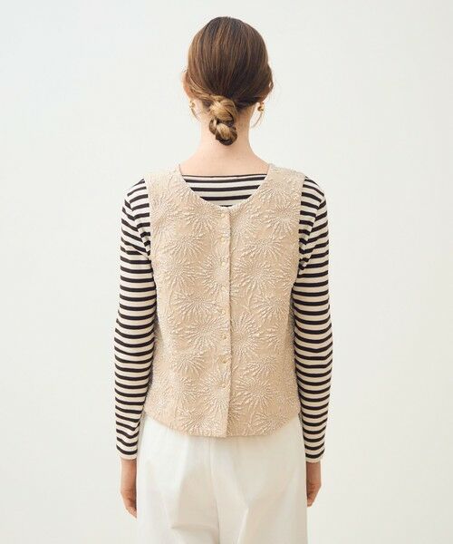 TOMORROWLAND / トゥモローランド ベスト | 【WEB先行予約】ソリアビーストレッチ フロンタブルジレ | 詳細4