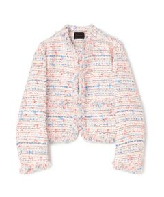 TOMORROWLAND / トゥモローランド ノーカラージャケット | 【WEB先行予約】フロッシュファンシー フリンジカラーレスジャケット