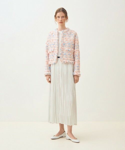 TOMORROWLAND / トゥモローランド ノーカラージャケット | 【WEB先行予約】フロッシュファンシー フリンジカラーレスジャケット | 詳細1