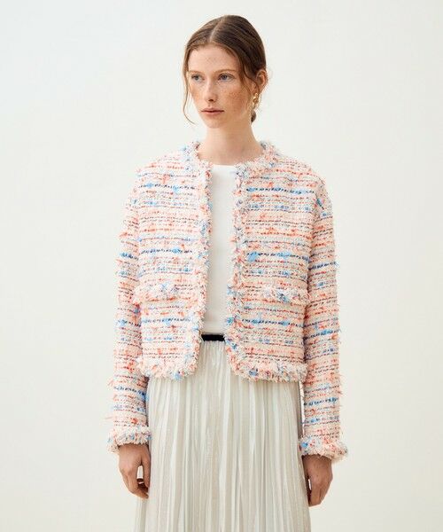 TOMORROWLAND / トゥモローランド ノーカラージャケット | 【WEB先行予約】フロッシュファンシー フリンジカラーレスジャケット | 詳細2