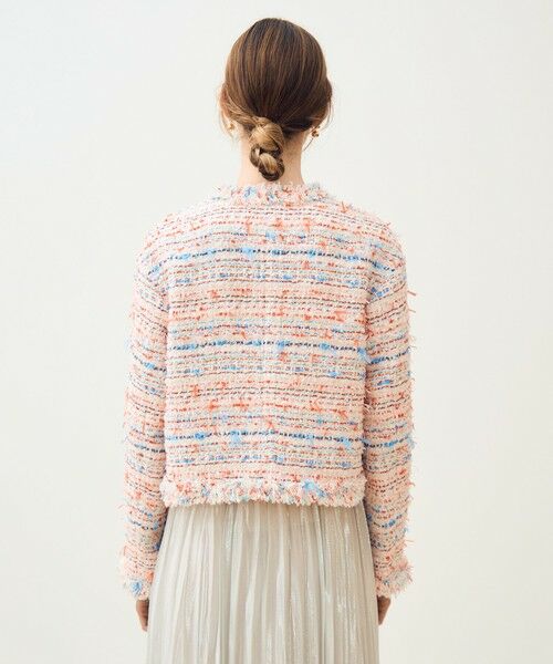 TOMORROWLAND / トゥモローランド ノーカラージャケット | 【WEB先行予約】フロッシュファンシー フリンジカラーレスジャケット | 詳細4