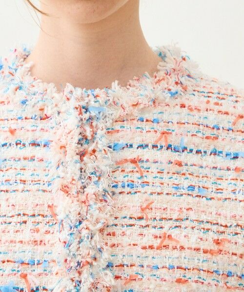 TOMORROWLAND / トゥモローランド ノーカラージャケット | 【WEB先行予約】フロッシュファンシー フリンジカラーレスジャケット | 詳細6