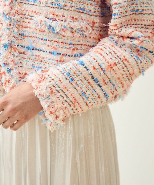 TOMORROWLAND / トゥモローランド ノーカラージャケット | 【WEB先行予約】フロッシュファンシー フリンジカラーレスジャケット | 詳細7