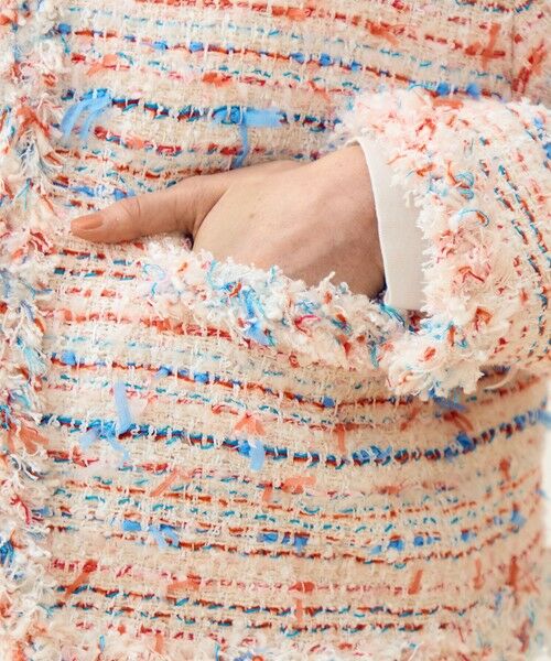 TOMORROWLAND / トゥモローランド ノーカラージャケット | 【WEB先行予約】フロッシュファンシー フリンジカラーレスジャケット | 詳細8