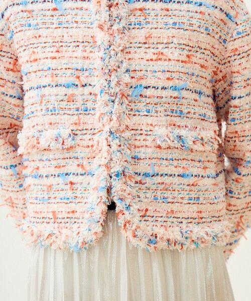 TOMORROWLAND / トゥモローランド ノーカラージャケット | 【WEB先行予約】フロッシュファンシー フリンジカラーレスジャケット | 詳細9