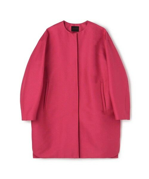 TOMORROWLAND / トゥモローランド その他アウター | コットンシルクグログラン ノーカラーコート(33 ピンク)