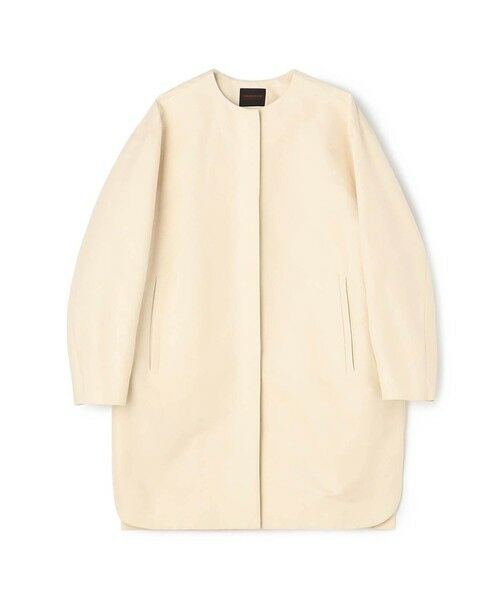 TOMORROWLAND / トゥモローランド その他アウター | コットンシルクグログラン ノーカラーコート(41 ライトベージュ)