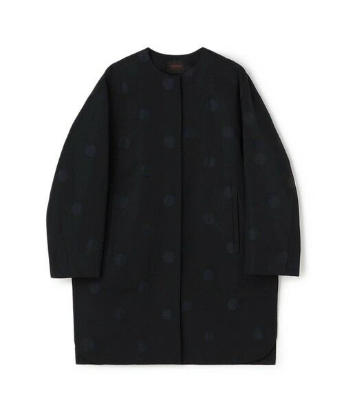 TOMORROWLAND / トゥモローランド その他アウター | グログランドット ノーカラーコート（69 ネイビー）