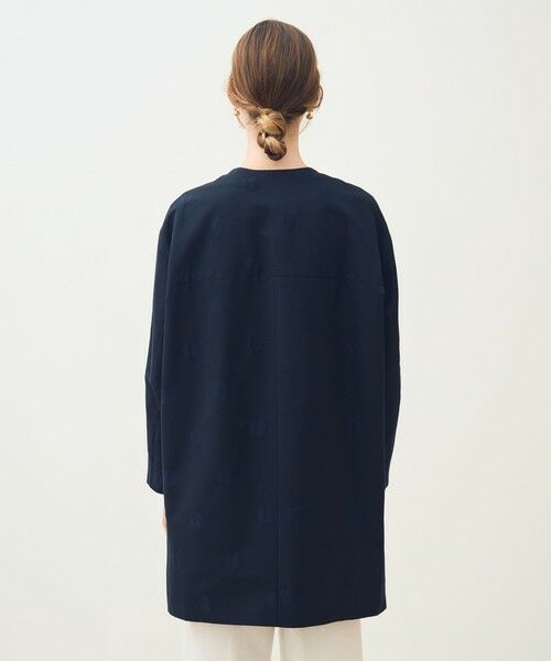 TOMORROWLAND / トゥモローランド その他アウター | グログランドット ノーカラーコート | 詳細4