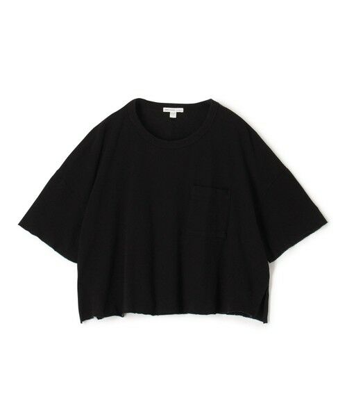 TOMORROWLAND / トゥモローランド Tシャツ | クロップドリラックスフィットポケットTシャツ WRBJ3168（19 ブラック）