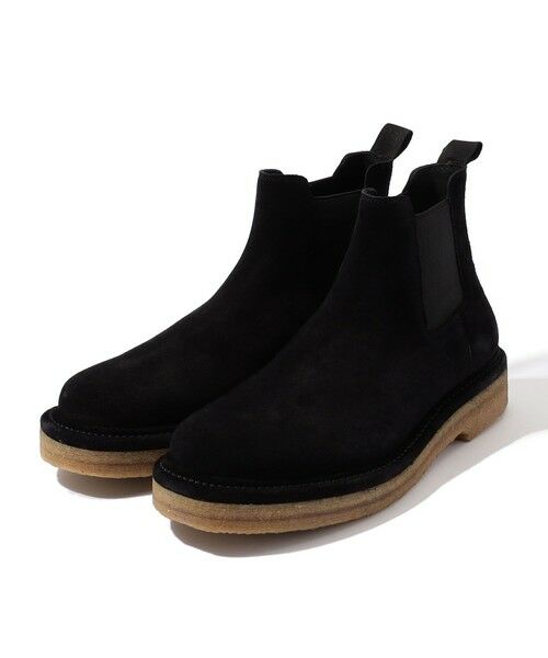 TOMORROWLAND / トゥモローランド ブーツ（ショート丈） | スエード チェルシーブーツ SMOTP8484（19 ブラック）