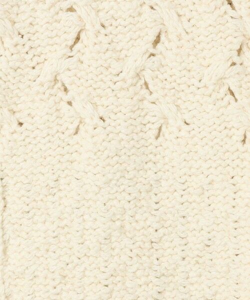TOMORROWLAND / トゥモローランド ニット・セーター | コットンウールアラン オープンカラープルオーバー | 詳細8