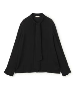 TOMORROWLAND / トゥモローランド シャツ・ブラウス | シアーレースコラージュ ボウタイナローブラウス