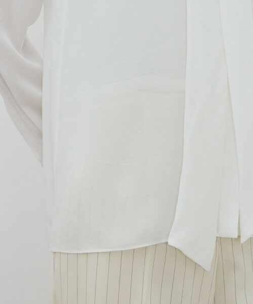 TOMORROWLAND / トゥモローランド シャツ・ブラウス | シアーレースコラージュ ボウタイナローブラウス | 詳細7