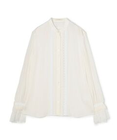 TOMORROWLAND / トゥモローランド シャツ・ブラウス | シアーレースコラージュ マルチレーステープブラウス