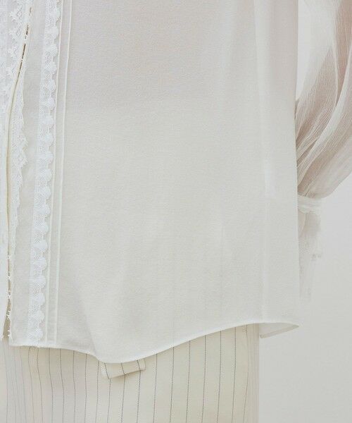 TOMORROWLAND / トゥモローランド シャツ・ブラウス | シアーレースコラージュ マルチレーステープブラウス | 詳細7