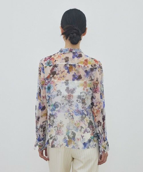 TOMORROWLAND / トゥモローランド シャツ・ブラウス | ブルームスケーププリント ボウタイナローブラウス | 詳細4