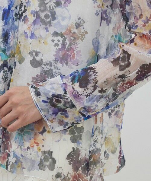 TOMORROWLAND / トゥモローランド シャツ・ブラウス | ブルームスケーププリント ボウタイナローブラウス | 詳細6