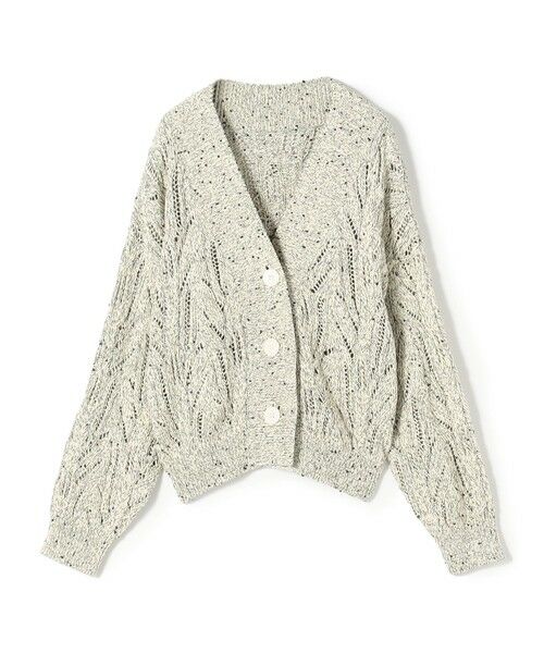 TOMORROWLAND / トゥモローランド カーディガン・ボレロ | コットンスパンコールムリネ Vネックカーディガン（44 ベージュ系）