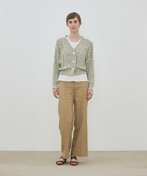 TOMORROWLAND / トゥモローランド カーディガン・ボレロ | コットンスパンコールムリネ Vネックカーディガン | 詳細1