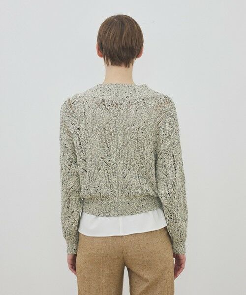 TOMORROWLAND / トゥモローランド カーディガン・ボレロ | コットンスパンコールムリネ Vネックカーディガン | 詳細4