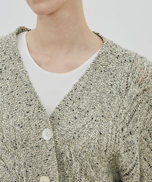 TOMORROWLAND / トゥモローランド カーディガン・ボレロ | コットンスパンコールムリネ Vネックカーディガン | 詳細5
