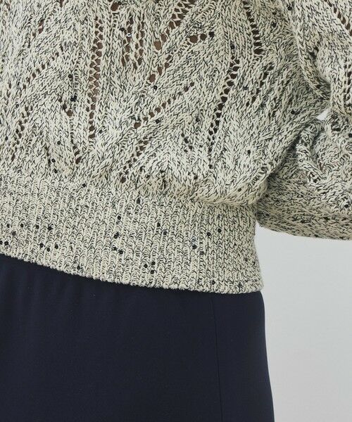 TOMORROWLAND / トゥモローランド ニット・セーター | コットンスパンコールムリネ キーネックプルオーバー | 詳細7