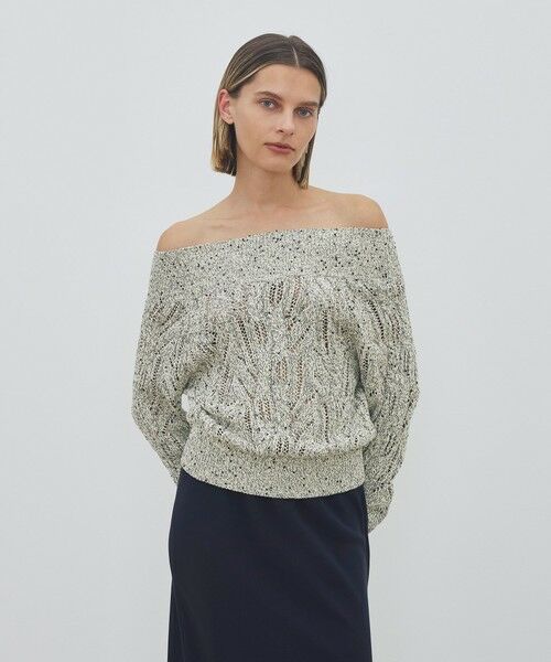 TOMORROWLAND / トゥモローランド ニット・セーター | コットンスパンコールムリネ キーネックプルオーバー | 詳細8